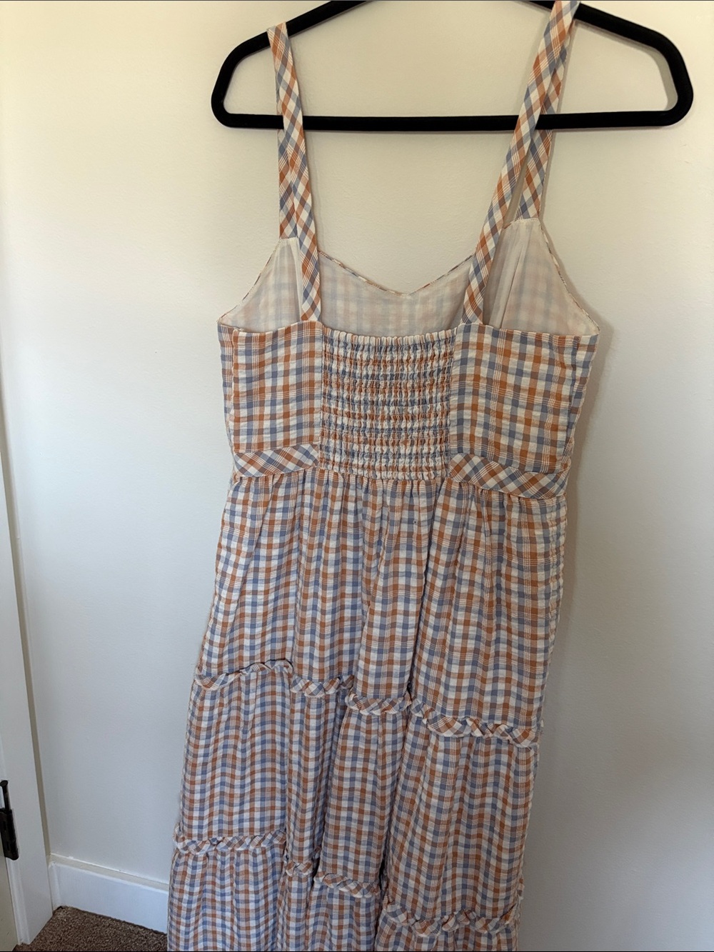 Madewell Tiered Gingham Dress - Picture 6 of 9